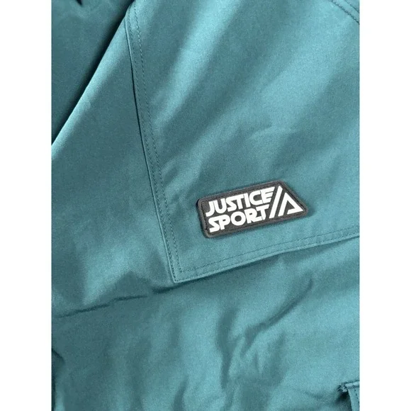 Justice Girl 2 Pc Set Teal Green Cargo Pants And Black BlouseSize M(10) NWT - Picture 4 of 11